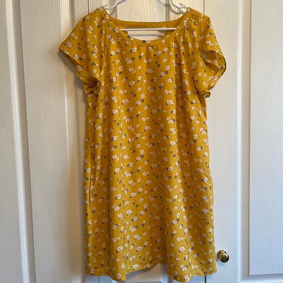 Floral Yellow Dress - Picture 1 of 8